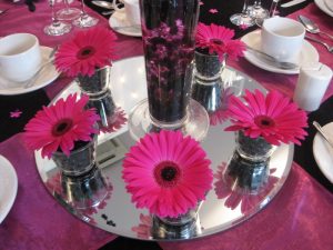 Hot pink gerberas wedding decor | Simplicity events | Asian Weddings