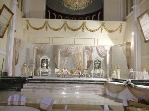 Vintage themed Asian wedding  stage and décor | Simplicity events | Asian Weddings